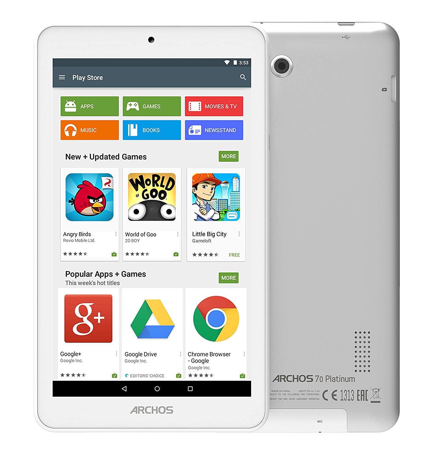 Archos 70 планшет обзор